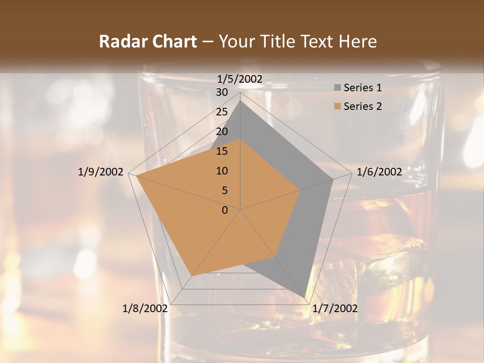 Whiskey With Ice PowerPoint Template