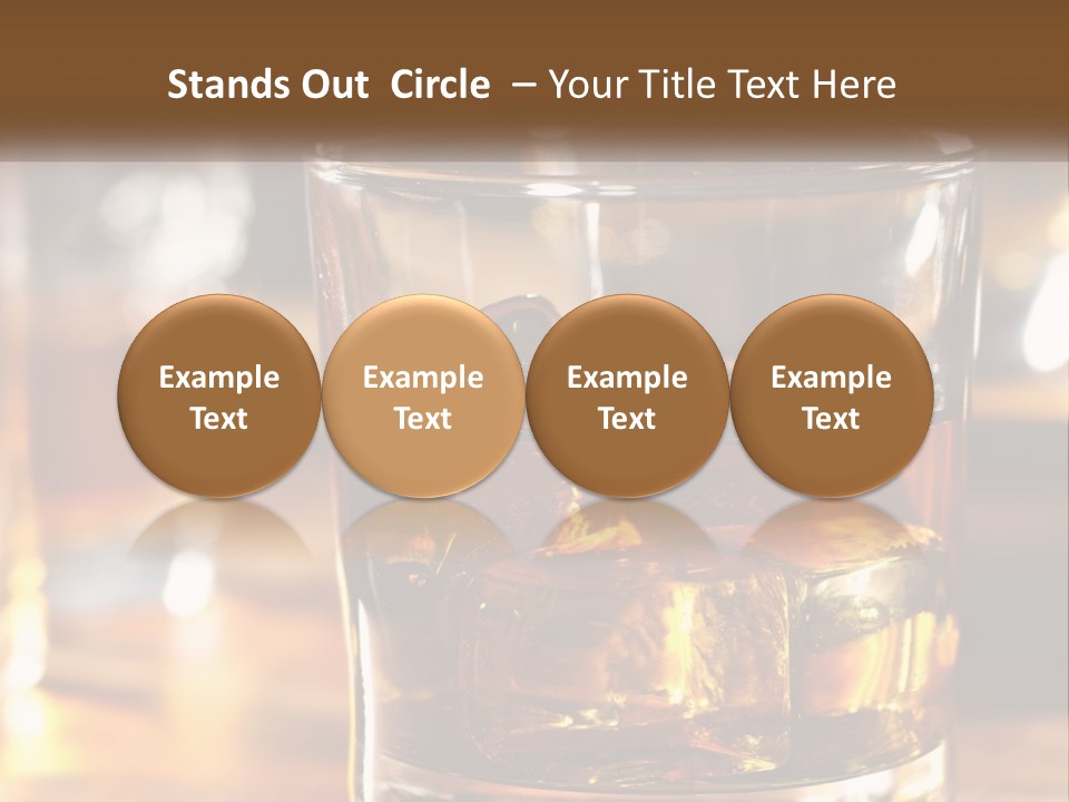 Whiskey With Ice PowerPoint Template