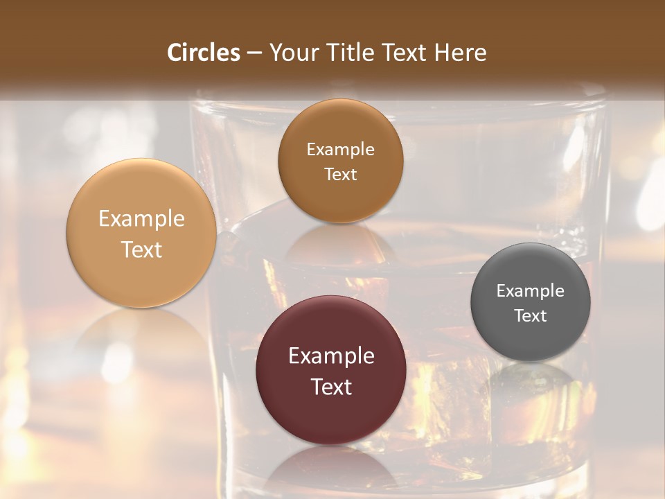 Whiskey With Ice PowerPoint Template