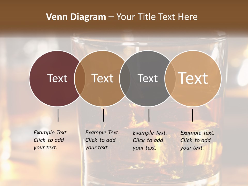 Whiskey With Ice PowerPoint Template