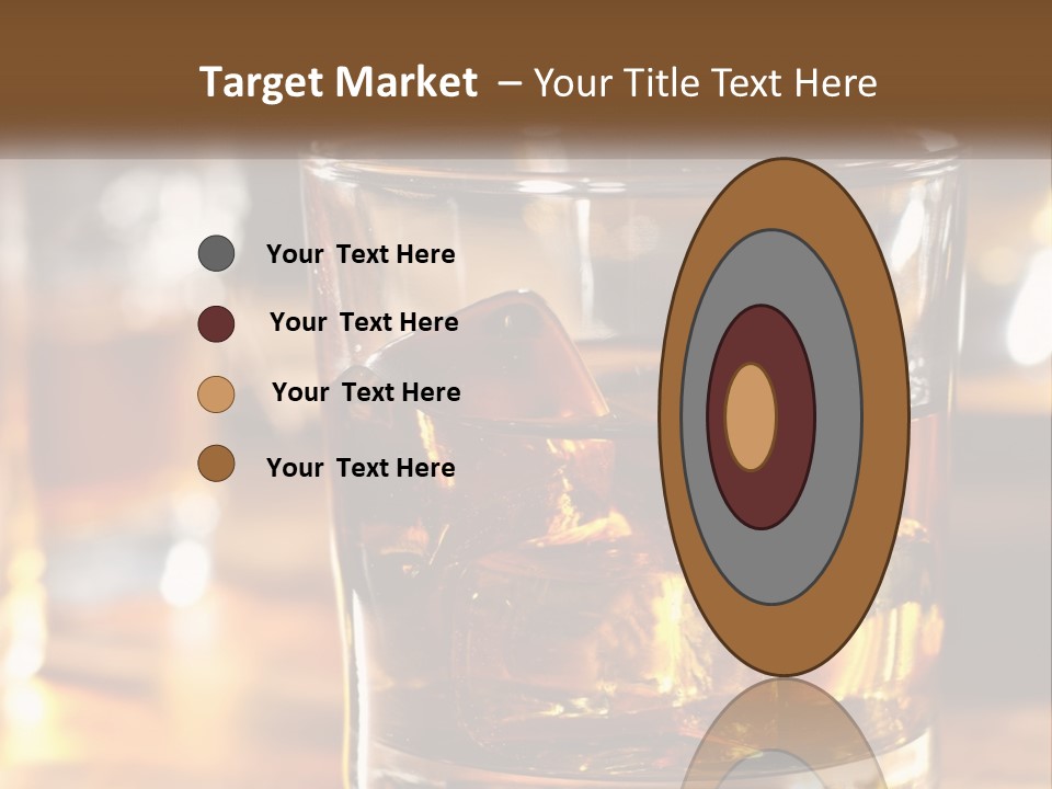 Whiskey With Ice PowerPoint Template