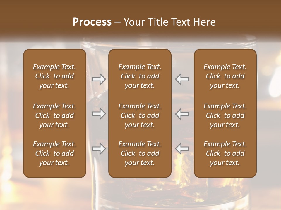 Whiskey With Ice PowerPoint Template