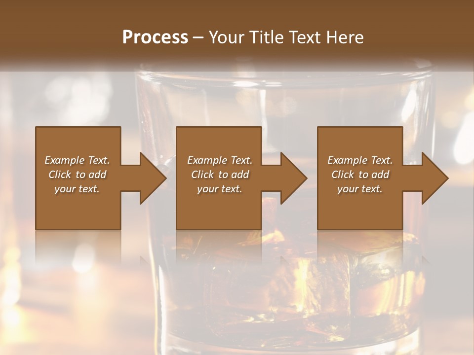 Whiskey With Ice PowerPoint Template