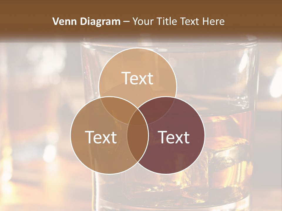 Whiskey With Ice PowerPoint Template