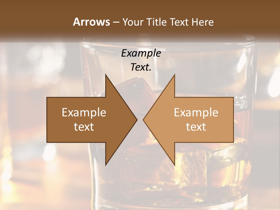 Whiskey With Ice PowerPoint Template