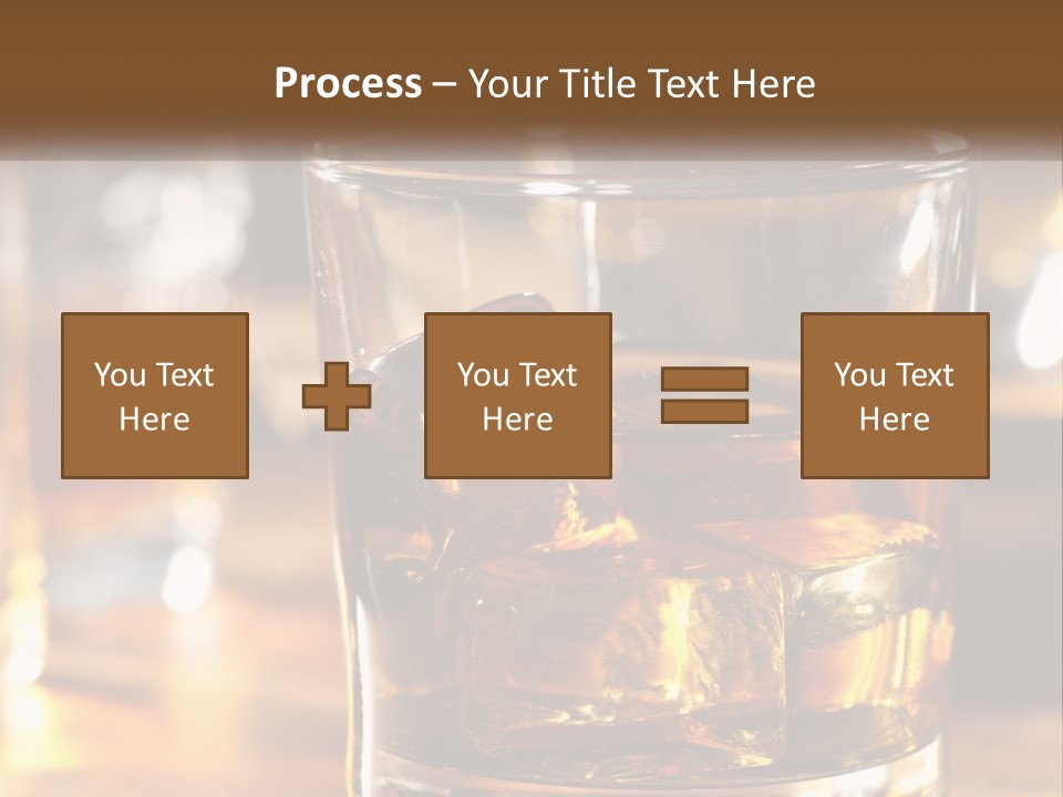Whiskey With Ice PowerPoint Template