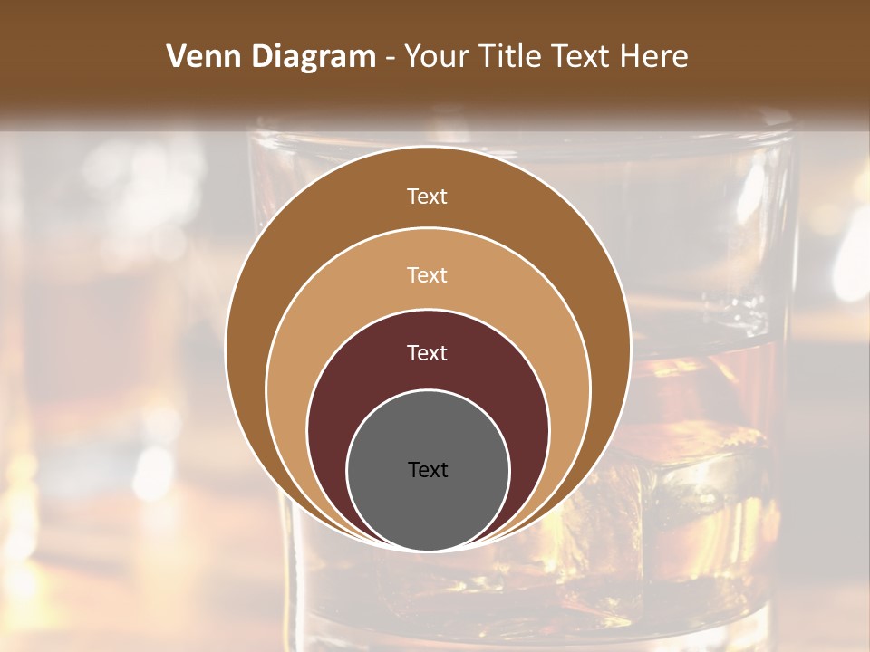 Whiskey With Ice PowerPoint Template