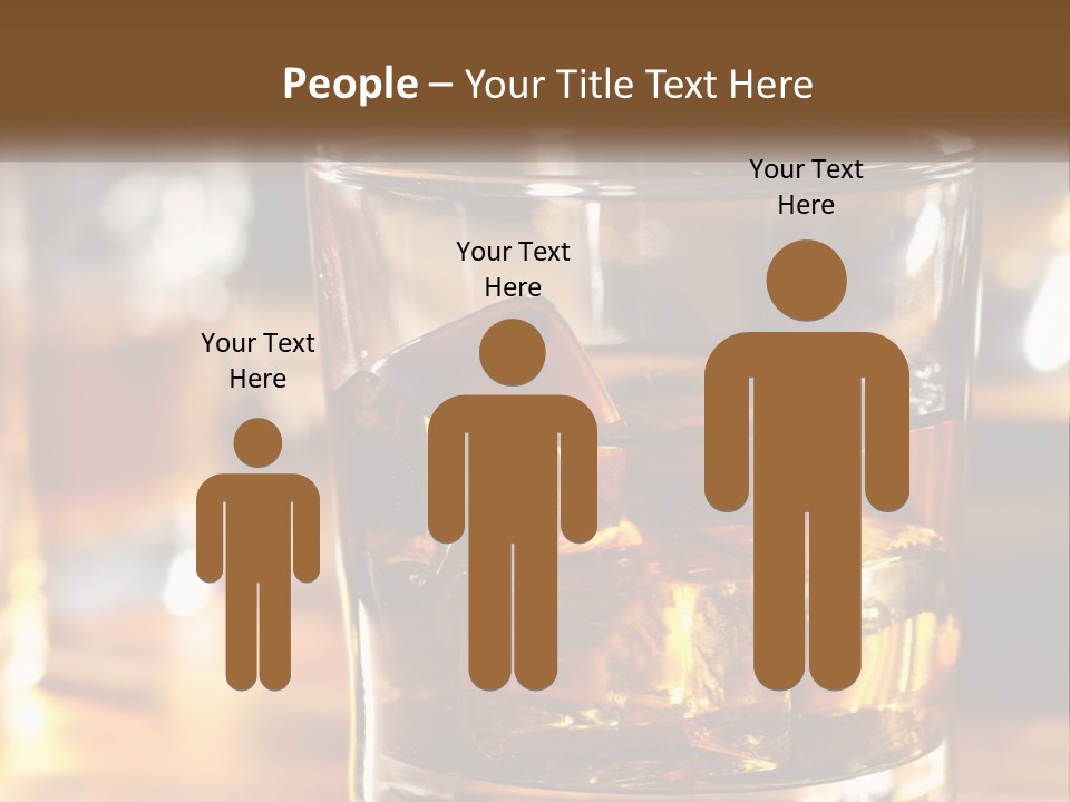 Whiskey With Ice PowerPoint Template