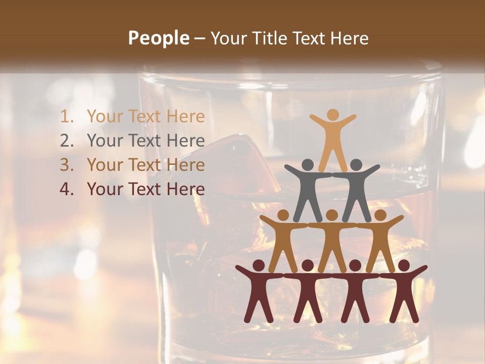 Whiskey With Ice PowerPoint Template