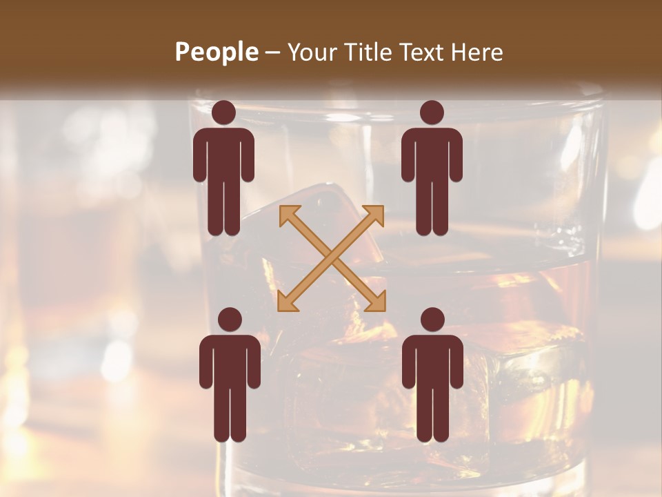 Whiskey With Ice PowerPoint Template