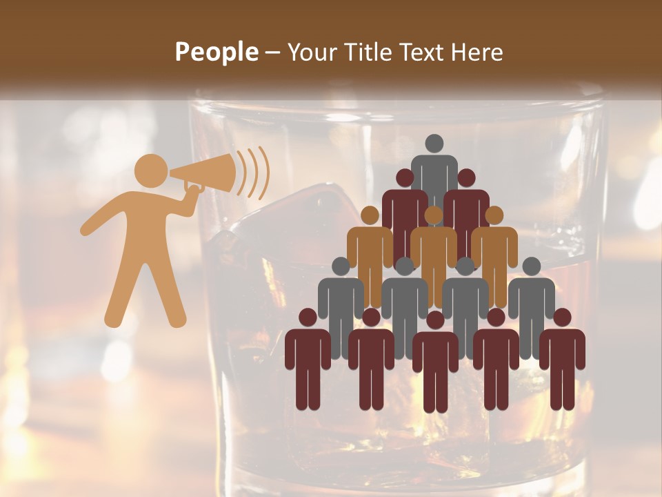 Whiskey With Ice PowerPoint Template