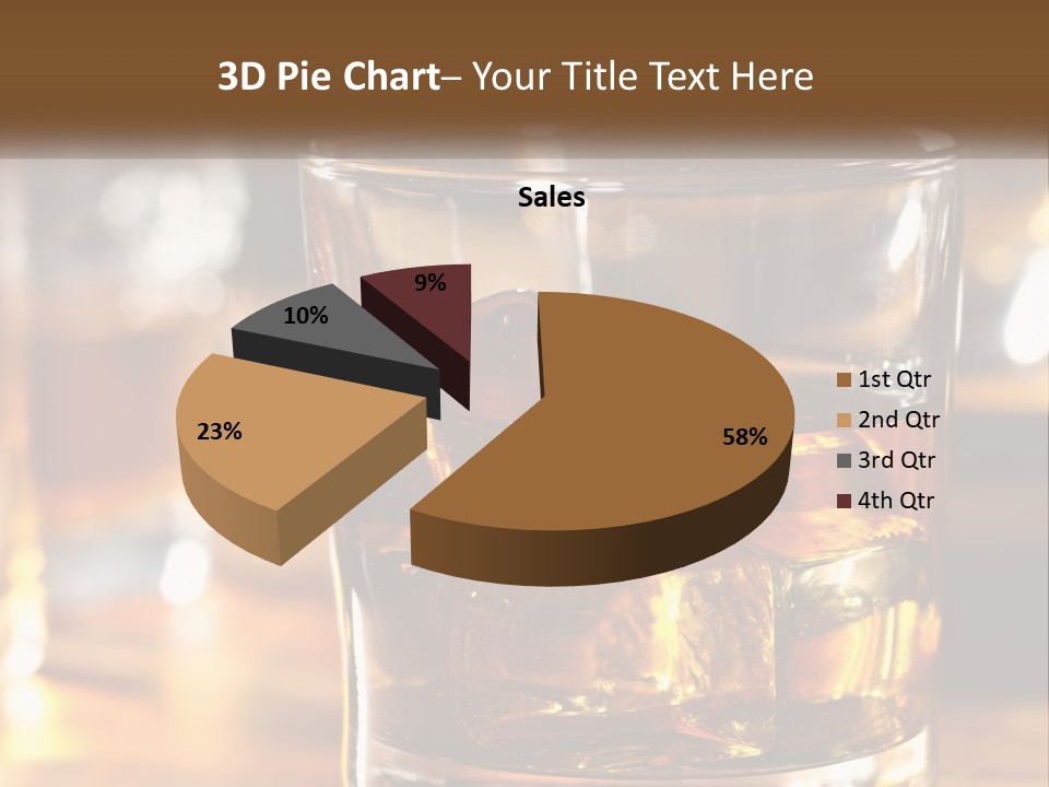 Whiskey With Ice PowerPoint Template