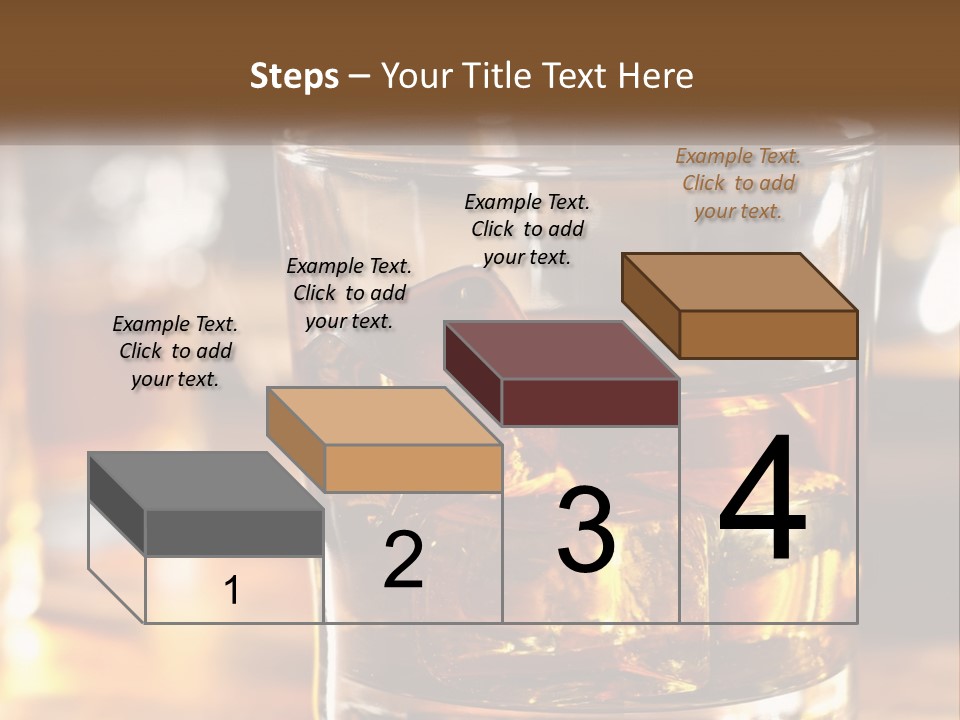 Whiskey With Ice PowerPoint Template