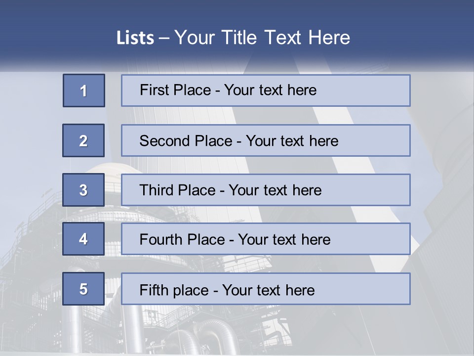 Raw Material Processing Plant PowerPoint Template