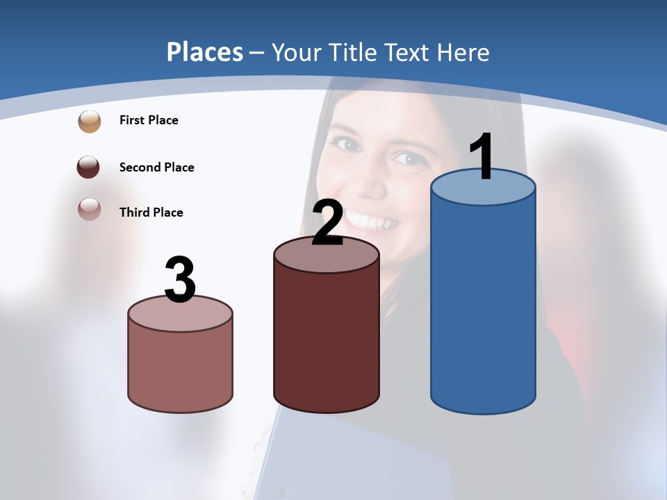 The Girl Is Smiling PowerPoint Template