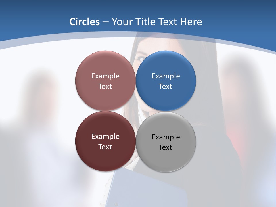 The Girl Is Smiling PowerPoint Template