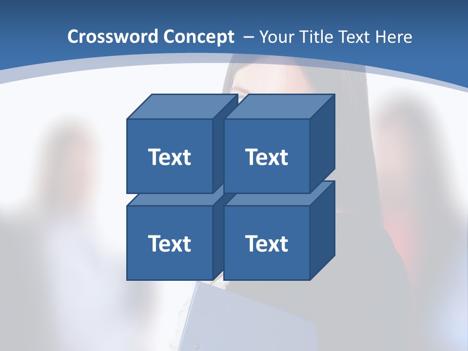 The Girl Is Smiling PowerPoint Template