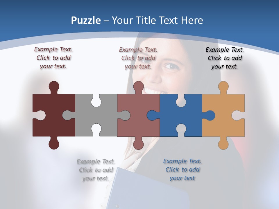 The Girl Is Smiling PowerPoint Template