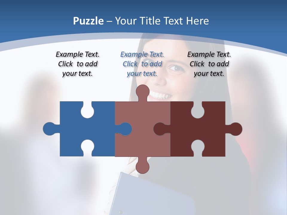 The Girl Is Smiling PowerPoint Template