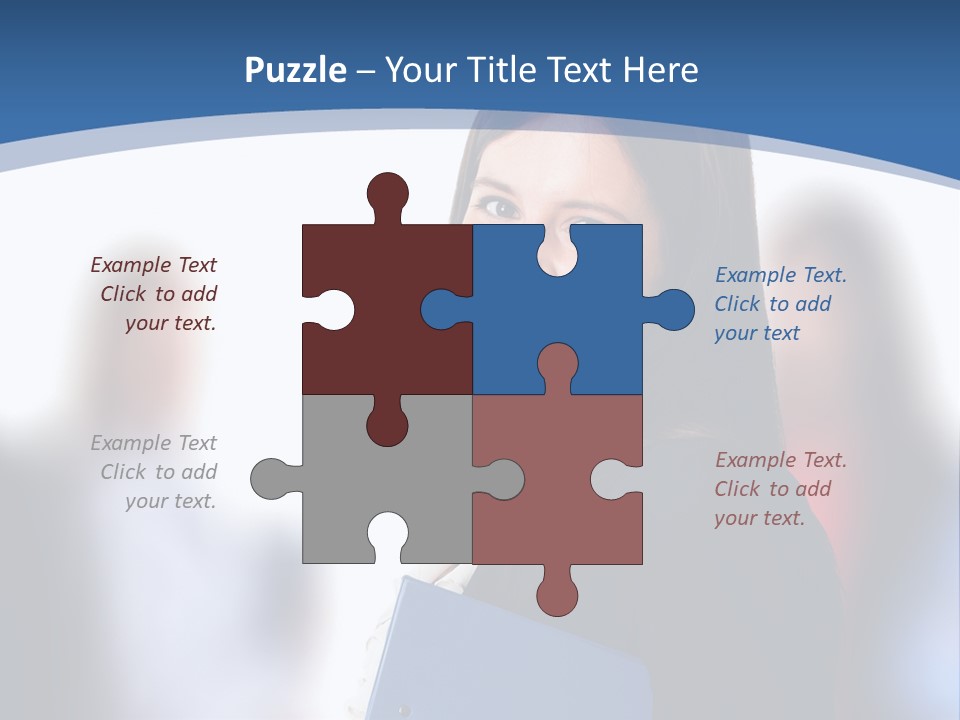 The Girl Is Smiling PowerPoint Template