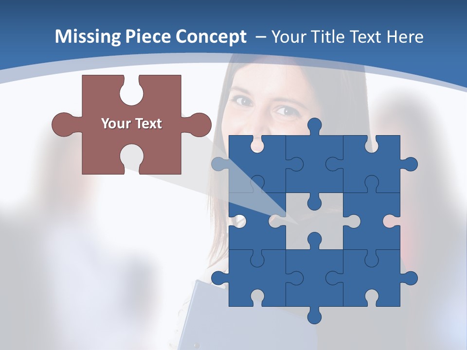 The Girl Is Smiling PowerPoint Template