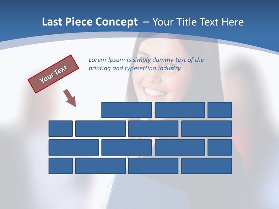 The Girl Is Smiling PowerPoint Template