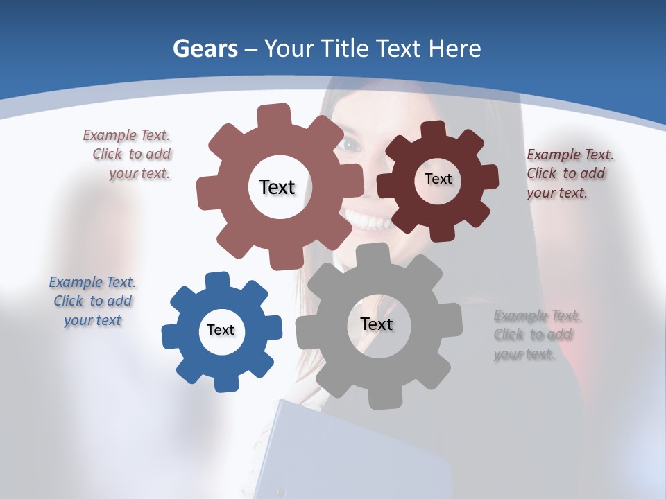 The Girl Is Smiling PowerPoint Template