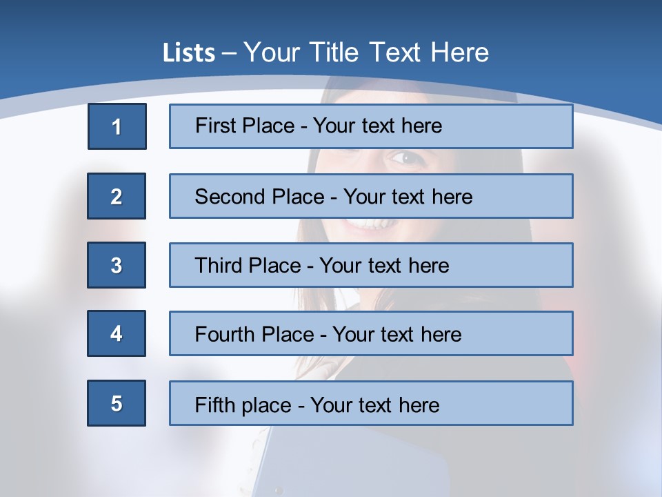 The Girl Is Smiling PowerPoint Template