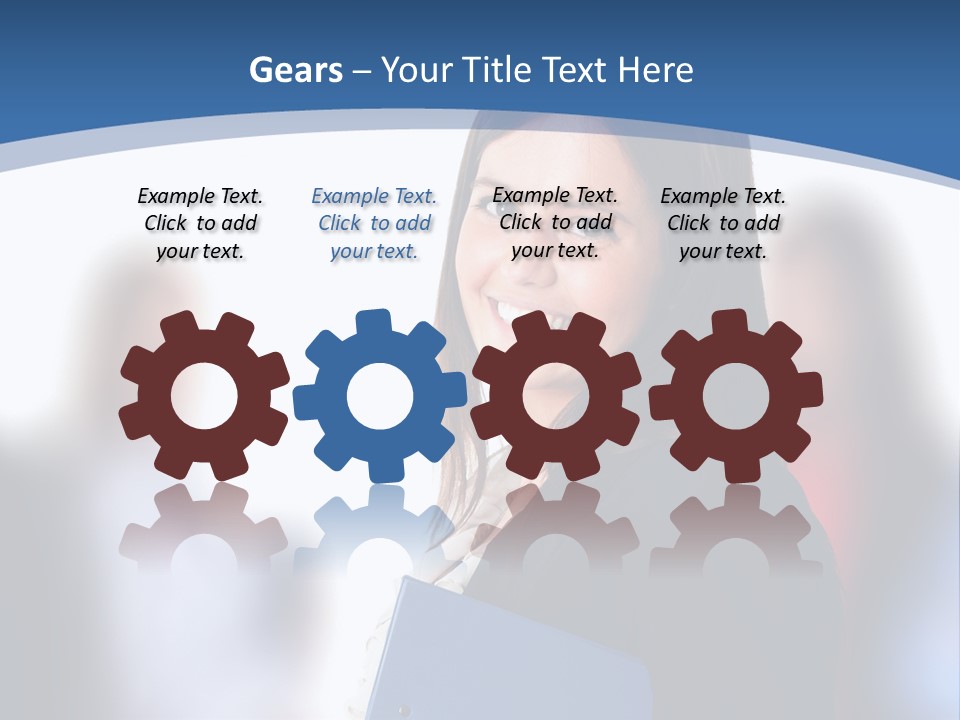 The Girl Is Smiling PowerPoint Template