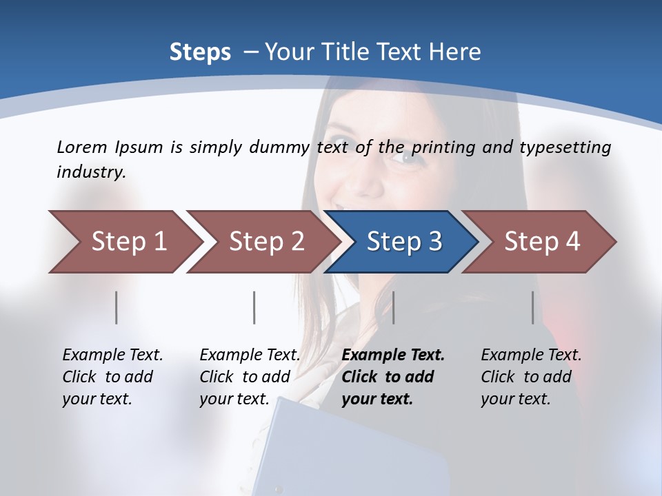 The Girl Is Smiling PowerPoint Template
