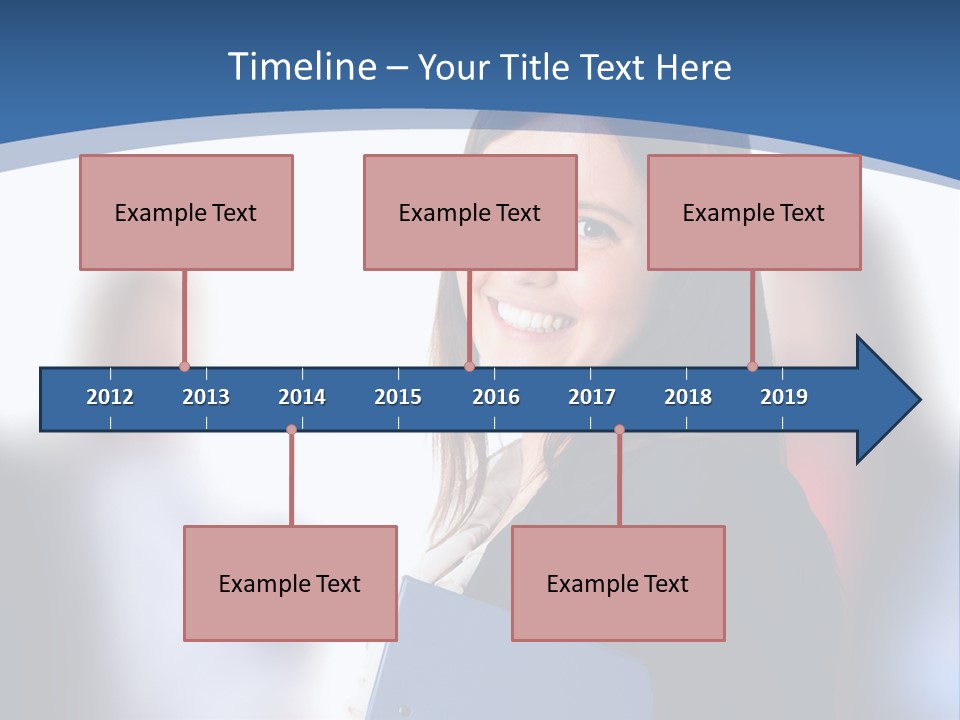 The Girl Is Smiling PowerPoint Template
