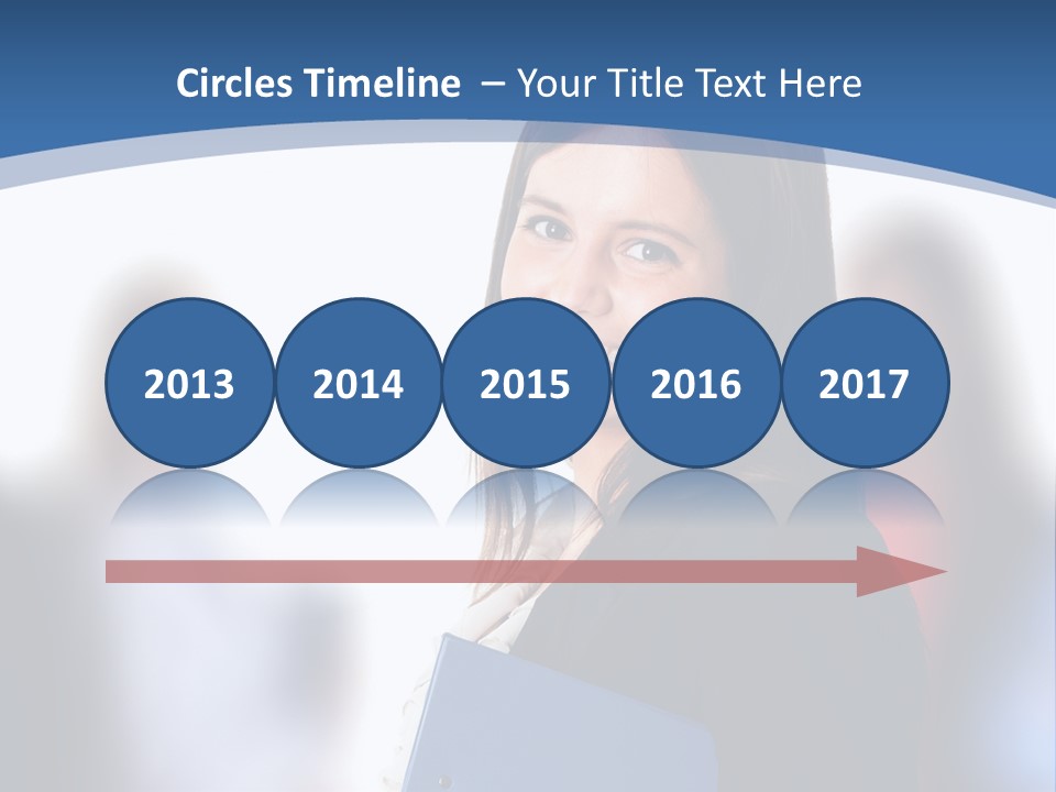 The Girl Is Smiling PowerPoint Template