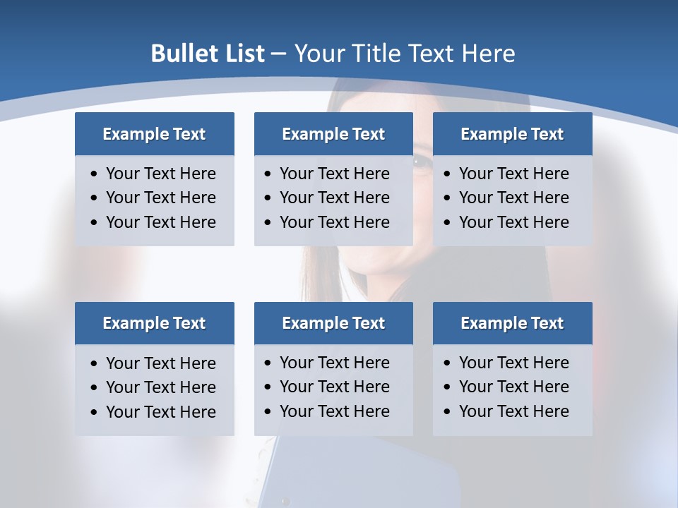 The Girl Is Smiling PowerPoint Template