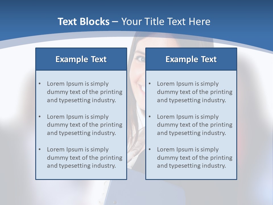 The Girl Is Smiling PowerPoint Template