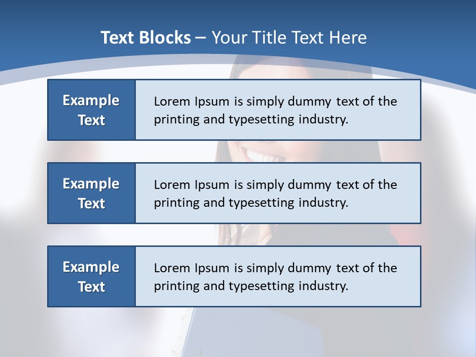 The Girl Is Smiling PowerPoint Template