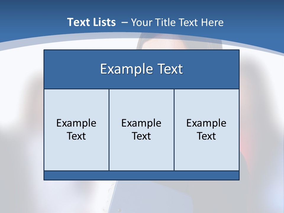 The Girl Is Smiling PowerPoint Template