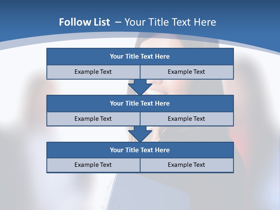 The Girl Is Smiling PowerPoint Template