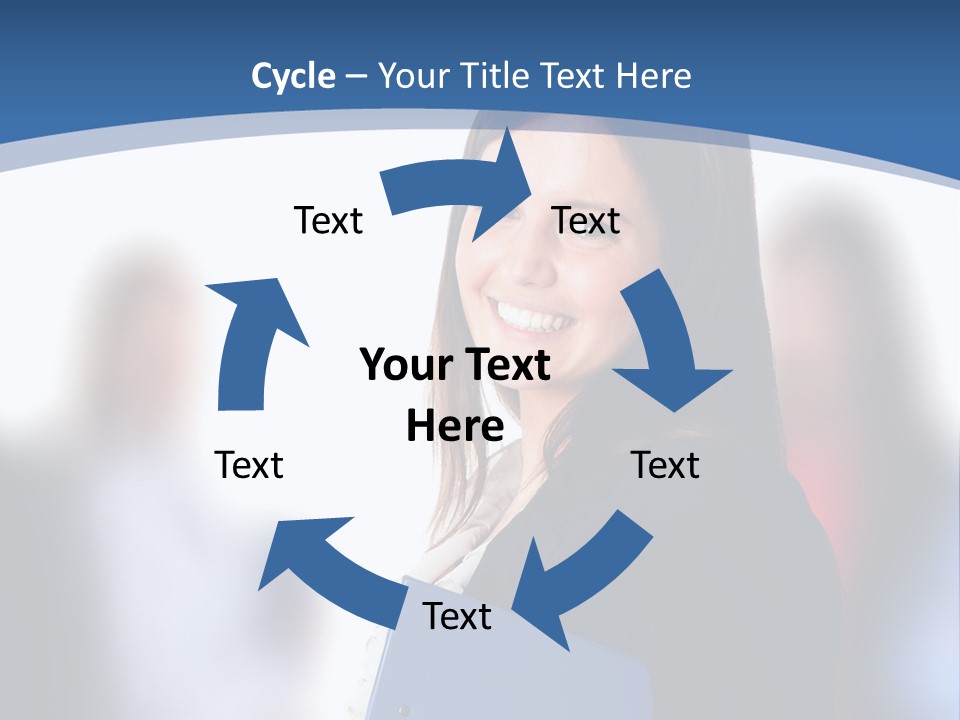 The Girl Is Smiling PowerPoint Template