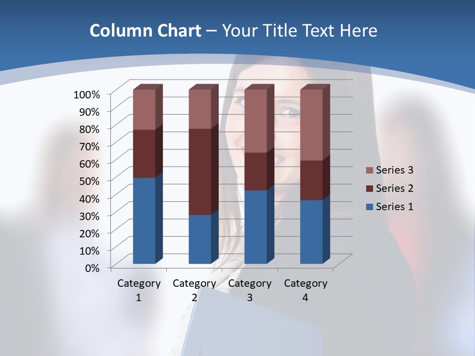 The Girl Is Smiling PowerPoint Template