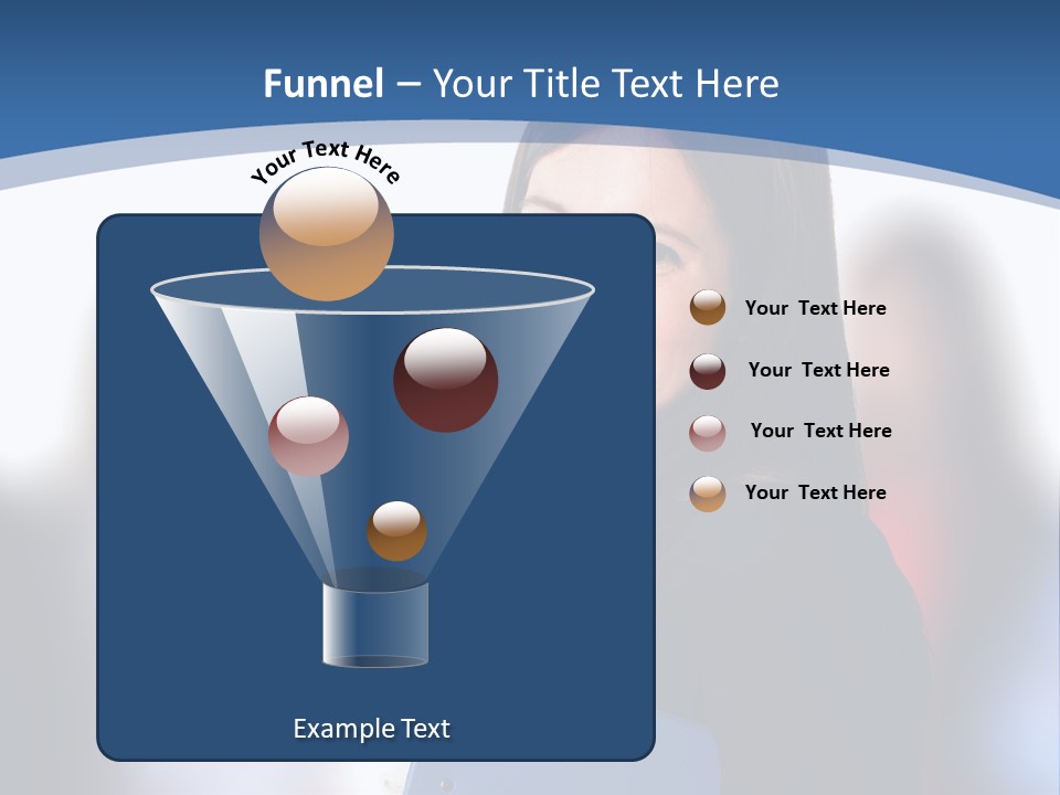 The Girl Is Smiling PowerPoint Template