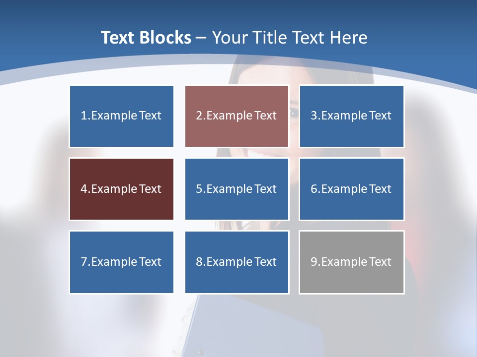 The Girl Is Smiling PowerPoint Template