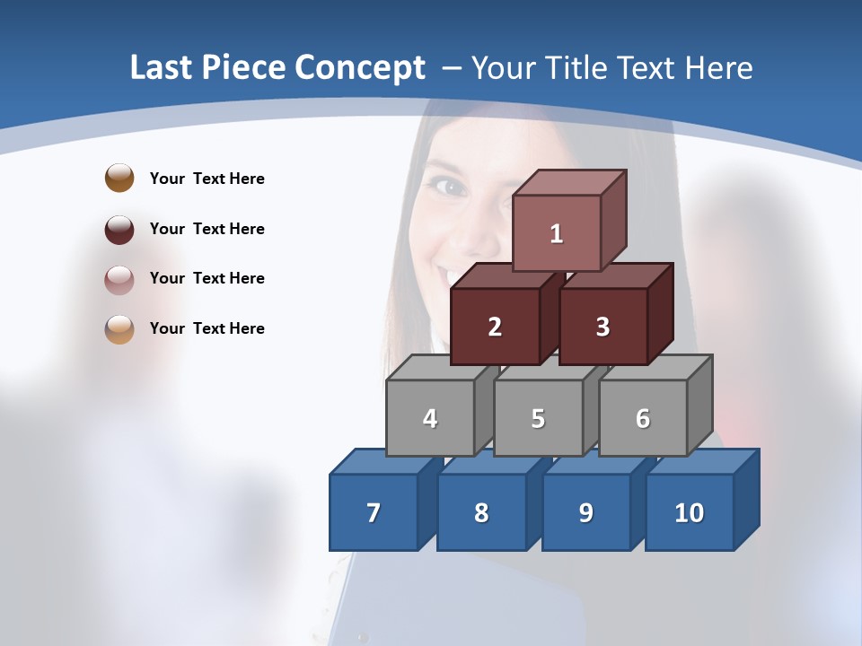 The Girl Is Smiling PowerPoint Template