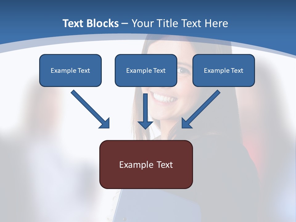 The Girl Is Smiling PowerPoint Template