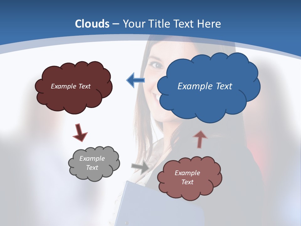 The Girl Is Smiling PowerPoint Template