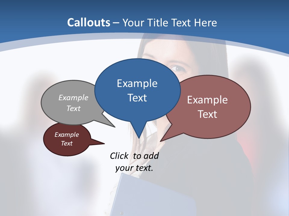 The Girl Is Smiling PowerPoint Template