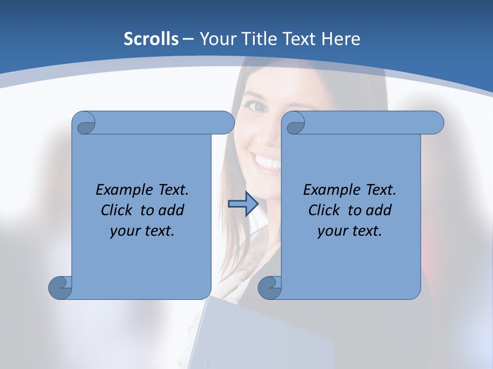 The Girl Is Smiling PowerPoint Template