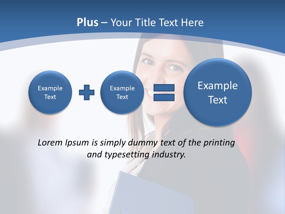The Girl Is Smiling PowerPoint Template