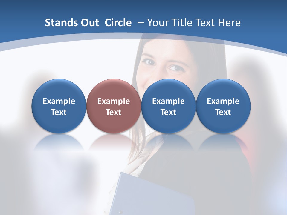 The Girl Is Smiling PowerPoint Template