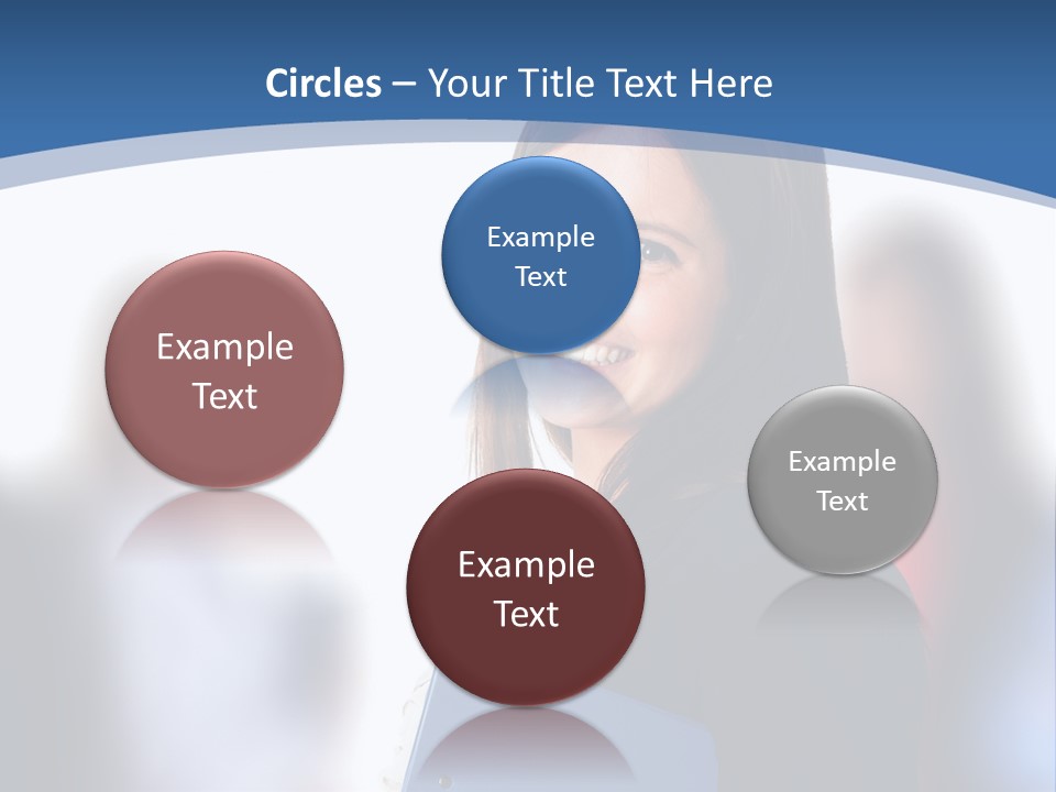 The Girl Is Smiling PowerPoint Template