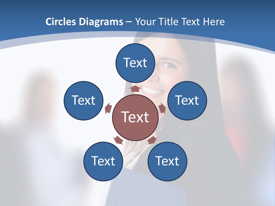 The Girl Is Smiling PowerPoint Template